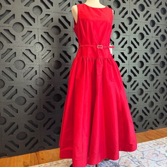 NWT Karl Lagerfeld Paris | Taffeta Drop-Waist Ball Gown - Picture 6 of 14